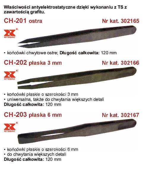 PINCETA ANTYSTATYCZNA CH-206 XYTRONIC