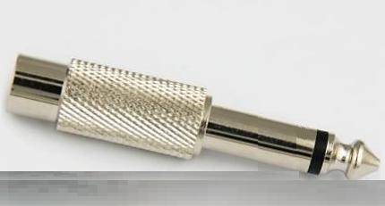 ADAPTER WT.6,3 MONO/GN.RCA METAL 4279