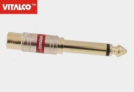 ADAPTER WT.6,3/GN.RCA ZŁOTY ALU, 06404