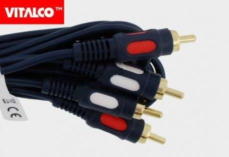 PRZYŁĄCZE 2XRCA ŁEZKA 3M / 02506