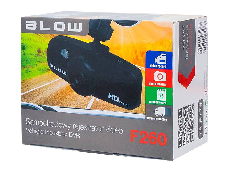 REJESTRATOR VIDEO BLACKBOX DVR F260 BLOW
