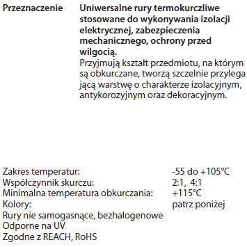 RURA TERMOKURCZLIWA RCH 12,7/6,4