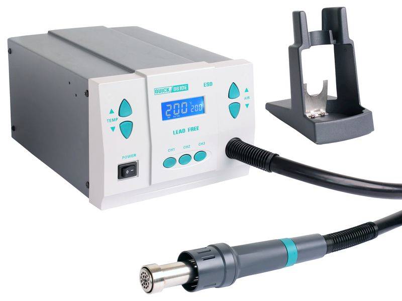 STACJA LUTOWNICZA QUICK 861DE ESD HOT AIR 1,3KW