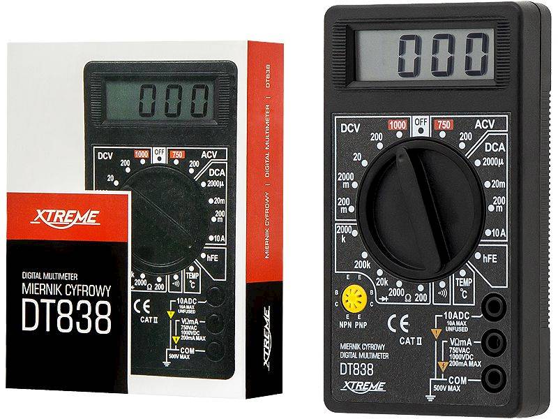 MIERNIK CYFROWY DT838 XTREME/ 50-002