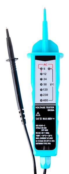 TESTER 2-BIEGUNOWY LED 6-400V AC/DC GK26A ENERGY L