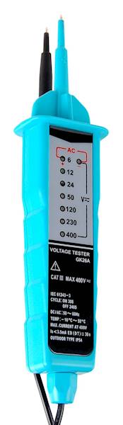 TESTER 2-BIEGUNOWY LED 6-400V AC/DC GK26A ENERGY L