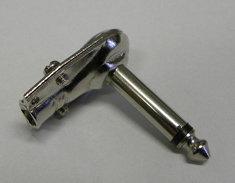 WTYK JACK 6,3MM MONO METAL KĄTOWY, 1366, 1189
