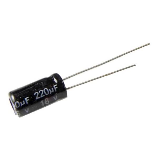KONDENSATOR EL.220uF/16V 