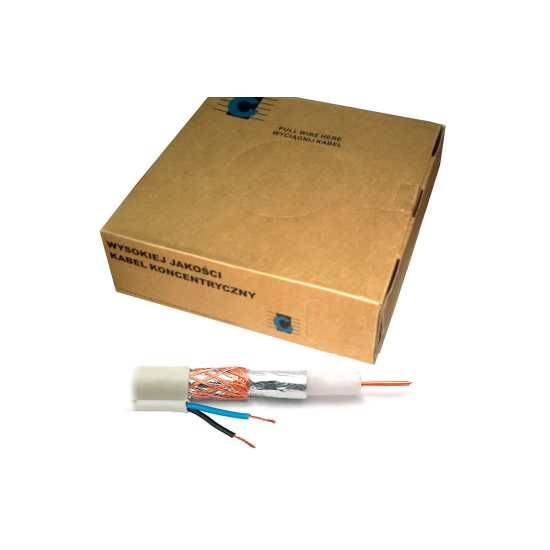KABEL KONCENTRYCZNY R-TV RG-59+2X0,5MM 100M