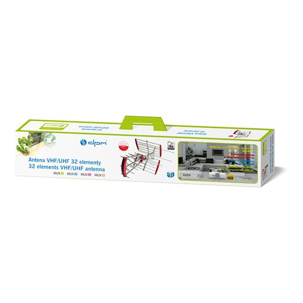 ANTENA DVB-T VHF/UHF KIERUNKOWA 32 ELEMENTY
