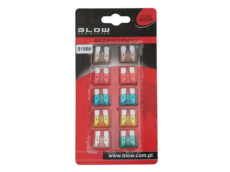 BEZPIECZNIKI SAMOCHODOWE ZESTAW 5-30A 10szt 02739