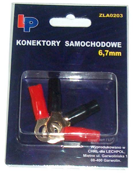KONEKTOR ZŁ. OCZKO 0,85/6,7MM