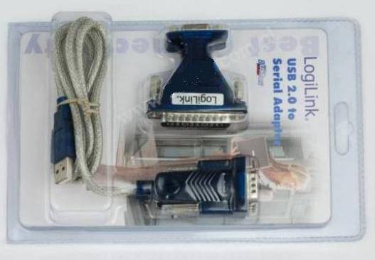 KONWERTER USB 2.0/RS232(9M)+ADAPTER LOGILINK 05714