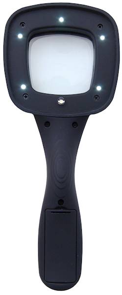 LUPA RĘCZNA 64mm/4D PODŚWIETLENIE 6XLED