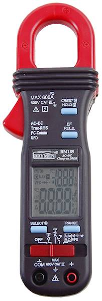MIERNIK CĘGOWY BM189 BRYMEN AC/DC,600A,TRMS,VFD,US