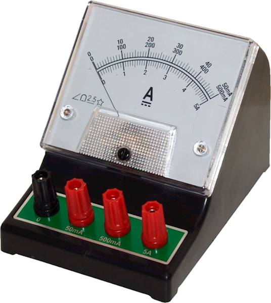 AMPEROMIERZ ANALOGOWY SZKOLNY DCA-1 50MA-5A DC