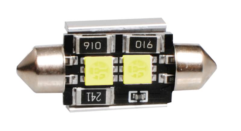 DIODA LED L305 - C5W 36MM 2XSMD5050 CANBUS BIAŁA