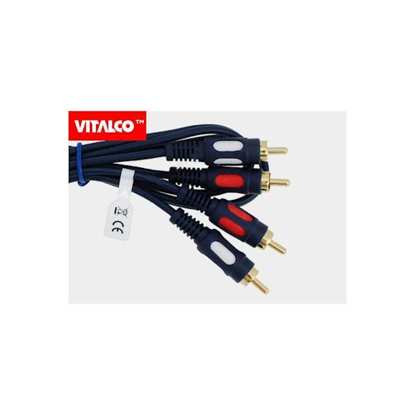 PRZYŁĄCZE 2RCA ŁEZKA 0,5M RK230, 2458
