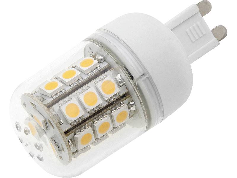 ŻARÓWKA LED G9 27LED SMD5050 230V B.CIEPŁA