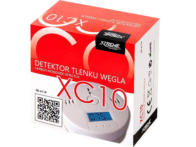 DETEKTOR CZUJNIK CZADU XC10 3XAA / 50-611