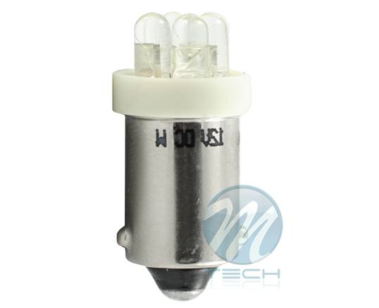 DIODA LED L013 - BA9S 4LED 3MM BIAŁA