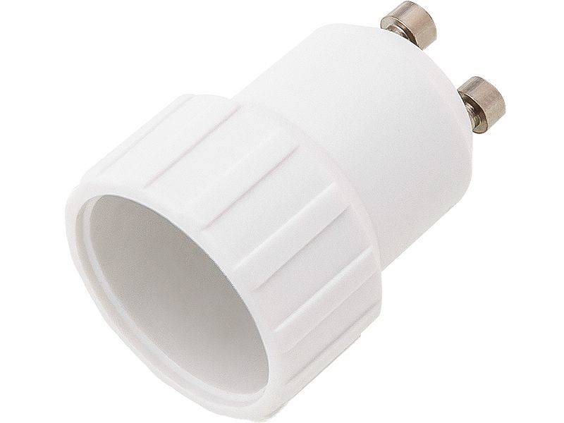 ADAPTER ŻARÓWKI GU10/E14 PLASTIK / 87-118