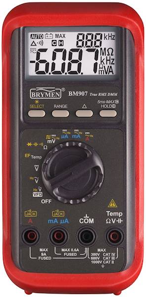 MIERNIK BM907S PRZEMYSŁOWY TRMS , VFD, TEMP.