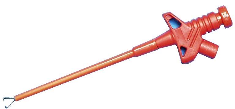CHWYTAK ELAST. GNIAZDO 4MM H109-R 5A, CZERWONY