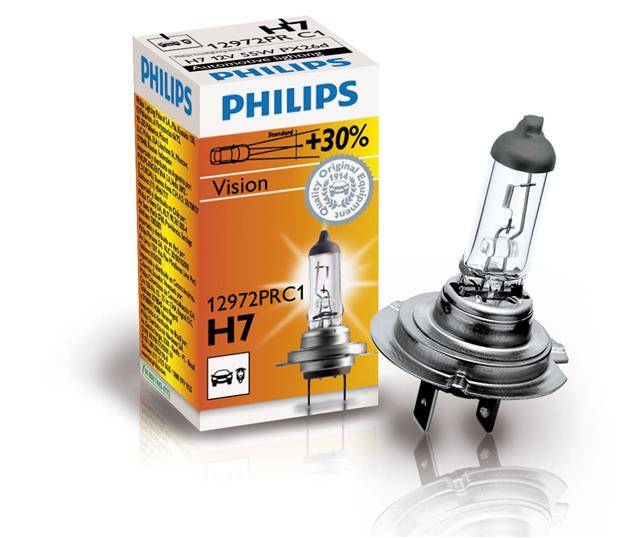 HALOGEN PHILIPS H7 12V VISION +30%