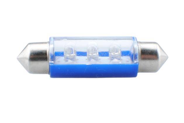 DIODA LED L046 - C5W 41MM 6LED 3MM NIEBIESKA