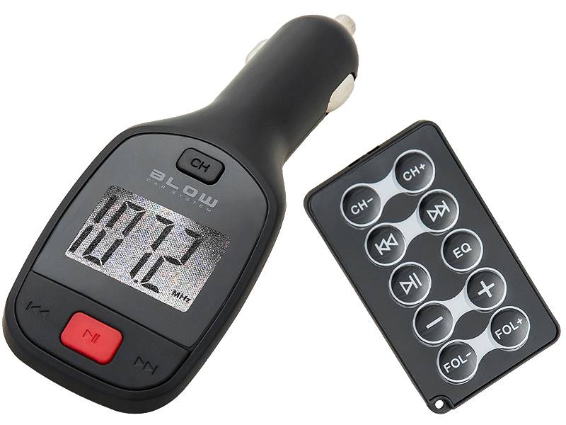 TRANSMITER FM BLOW LCD BLACK / 74-137