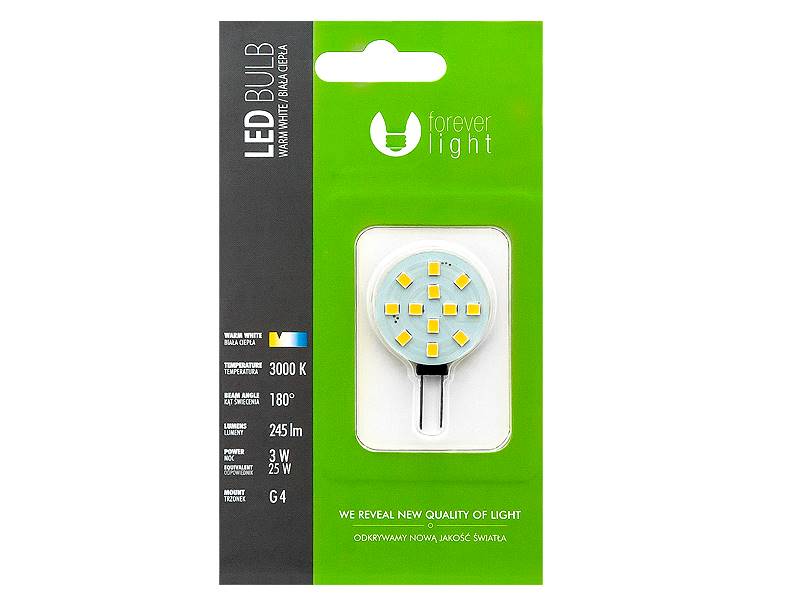 ŻARÓWKA LED G4 6LED  SMD5050 12V B.CIEPŁA / 87-206