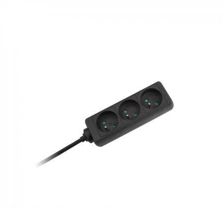 PRZEDŁUŻACZ KEMOT 3 GNIAZDA 3M BEZ PRZEŁ.(3X1,5MM)
