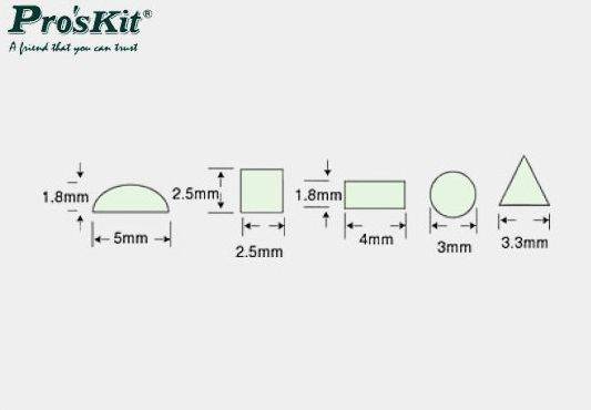 ZESTAW PILNIKÓW 5SZT. 8PK-605A PROSKIT / 08679