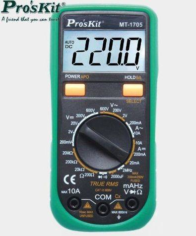 MIERNIK UNIWERSALNY MT-1705 TRUE RMS PROSKIT 8808