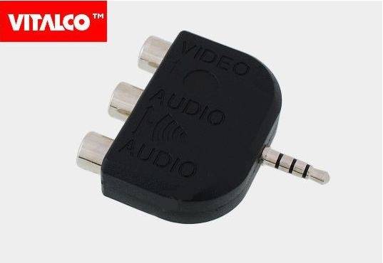 ADAPTER WTYK 3,5 4-POL / 3XRCA VITALCO / 5133