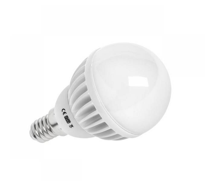 LAMPA LED (SMD2835) G50, 5,5W, E14, 3000K, 230V