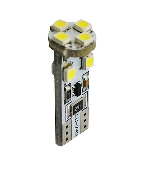 DIODA LED L312 - W5W 8XSMD3528 CANBUS BIAŁA