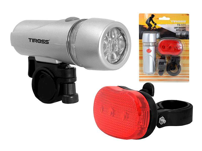 LAMPY ROWEROWE TS-665 SREBRNY