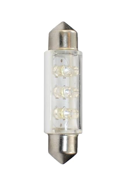 DIODA LED L046 - C5W 41MM 6LED 3MM BIAŁA