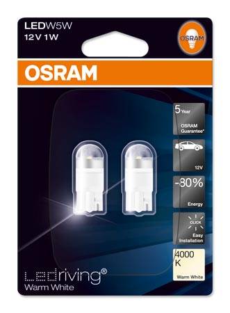 OSRAM LEDRIVING 2850WW-02B 1W 12V W2,1X9,5D BLI2DK