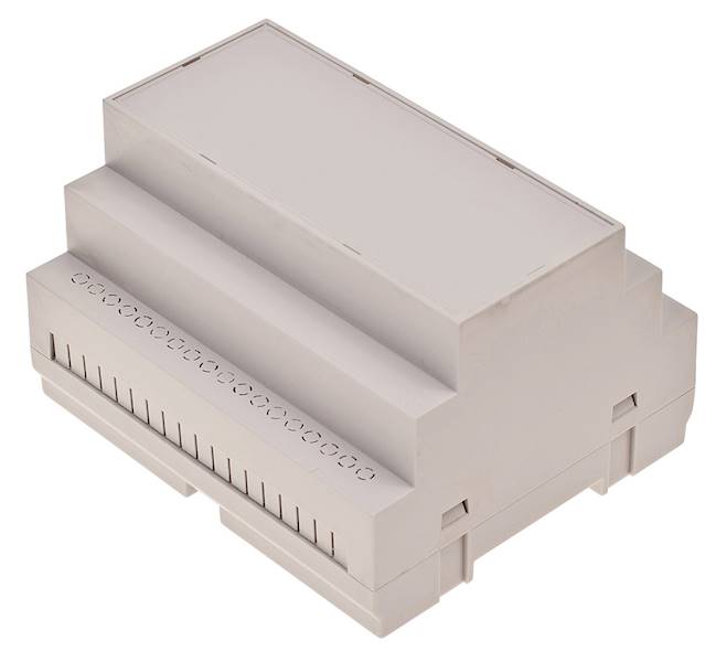 OBUDOWA MODUŁOWA NA SZYNĘ Z110 JASNA ABS V0