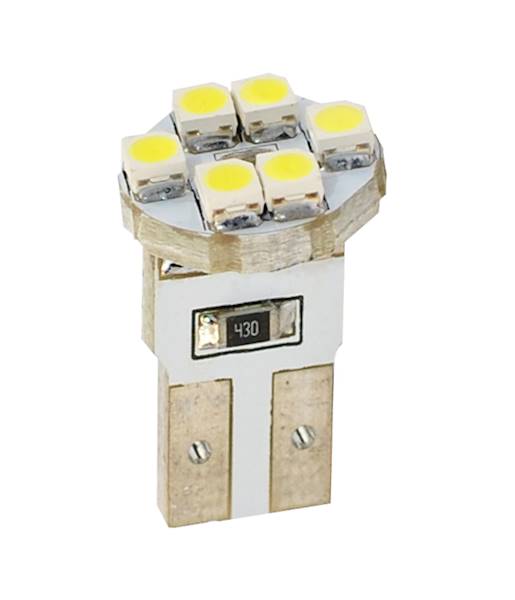 DIODA LED L079 - W5W 6XSMD3528 BIAŁA