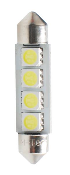 DIODA LED L311 - C5W 41MM 4XSMD5050 CANBUS BIAŁA