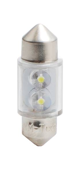 DIODA LED L025 - C5W 31MM 2LED BIAŁA