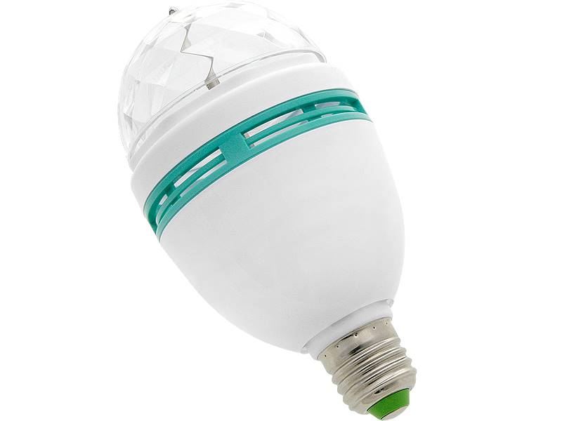 ŻARÓWKA LED E27 3W RGB VK-MB004 85V-230V/ 87-230