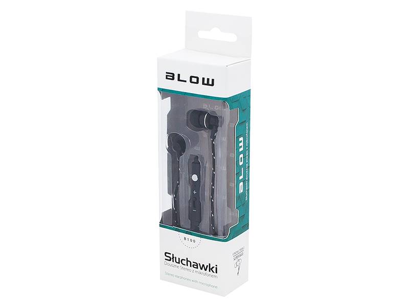 SŁUCHAWKI BLOW B-100 BLACK K.PLECIONKA/ 32-810