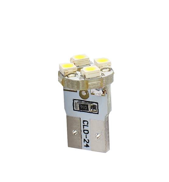 DIODA LED L069 - W5W 4XSMD3528 BIAŁA