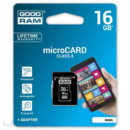 KARTA PAMIĘCI MICROSD 16GB CLASS4 GOODRAM