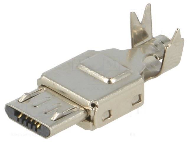 WTYK MICRO USB 2.0 5-PIN NA PRZEWÓD TYP B KEYS941